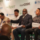 ManCODE panel participants at New York City’s 404 event space March 25, 2015: Benjamin Robinson, Navarrow Wright, Emery Snipes, the Rev. Anthony Trufant, Rotimi and moderator Kweli Washington
Derrick Davis/The Root